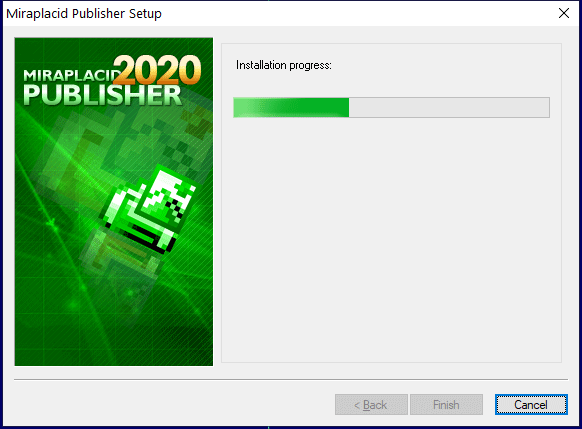 Miraplacid Publisher : Installation Step 5/5