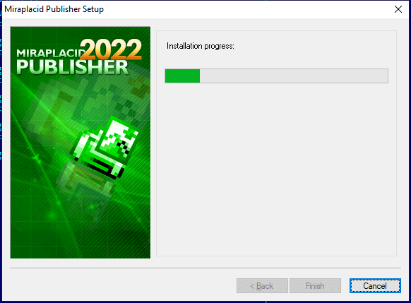 Miraplacid Publisher : Installation Step 5/5