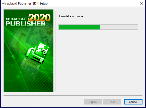 Miraplacid Publisher : Uninstallation Step 2/2