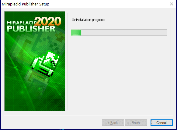 Miraplacid Publisher : Reinstallation Step 2/2