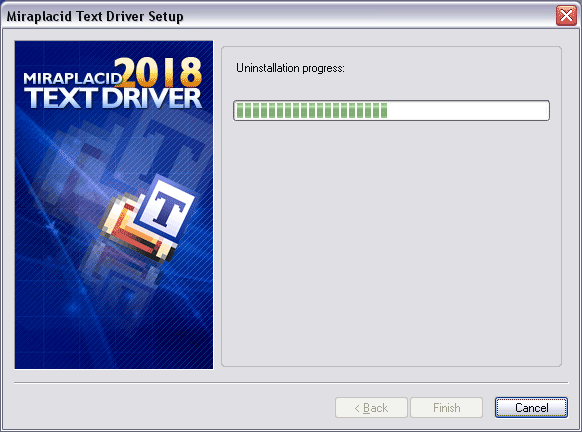 Miraplacid Text Driver : Reinstallation Step 3/3